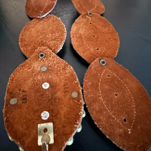 Wild Elegance Turquoise and Leopard wide belt. - Picture 6 of 7